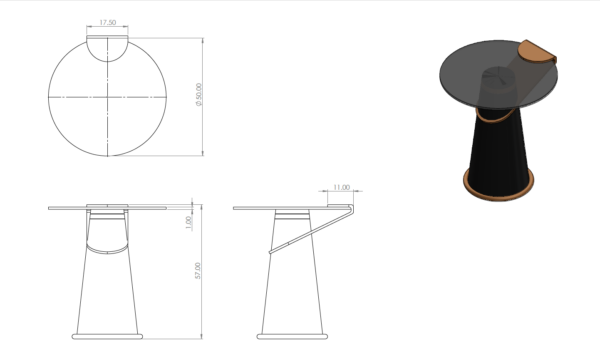 Mesa ocasional Catania